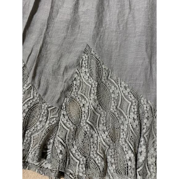 Apt 9 Pull On Gray Lined Boho Skirt Lace Detail XXL - Picture 3 of 6